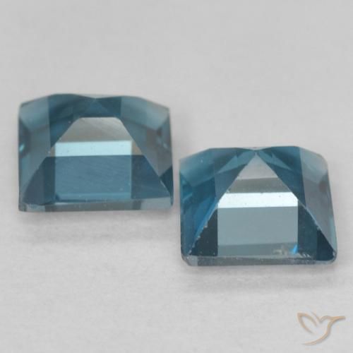 Topaz Gemstones in 5 x 5 mm (calibrated) Size for Sale, Topaz Stones in London Blue Color