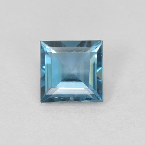 0.76ct Natural London Blue Topaz, Square, VVS-VS