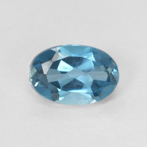 0.64ct Natural London Blue Topaz, Oval, VVS