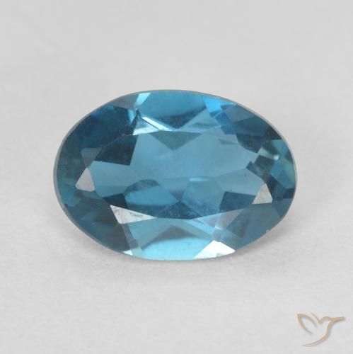 0.71ct Natural London Blue Topaz, Oval, VVS