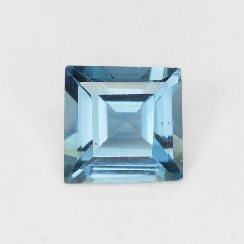 0.59ct Natural London Blue Topaz, Square, VVS-VS