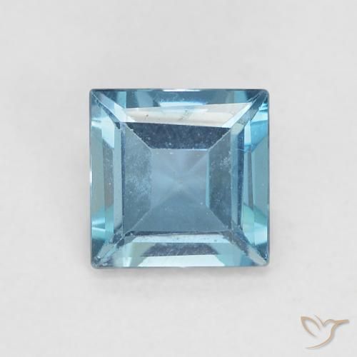0.64ct Natural London Blue Topaz, Square, VVS