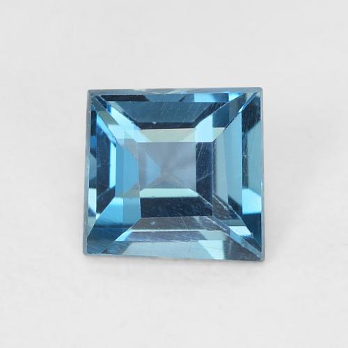 0.65ct Natural London Blue Topaz, Square, VVS