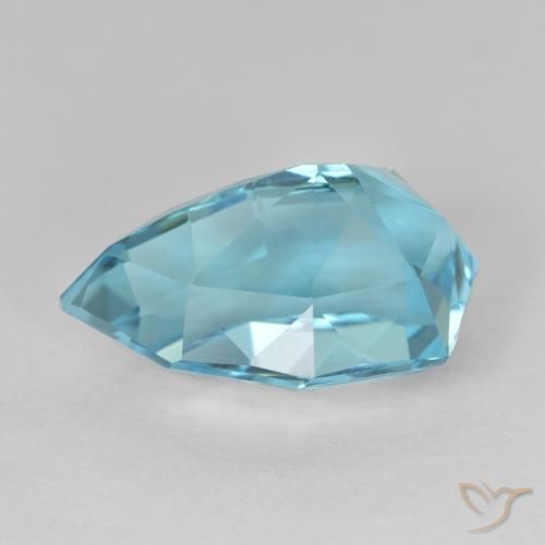 Topaz Gemstone in 16.9 x 10.2 mm Size for Sale, Topaz Stone in Swiss Blue Color