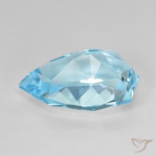 Topaz Gemstone in 17.9 x 11.7 mm Size for Sale, Topaz Stone in Swiss Blue Color