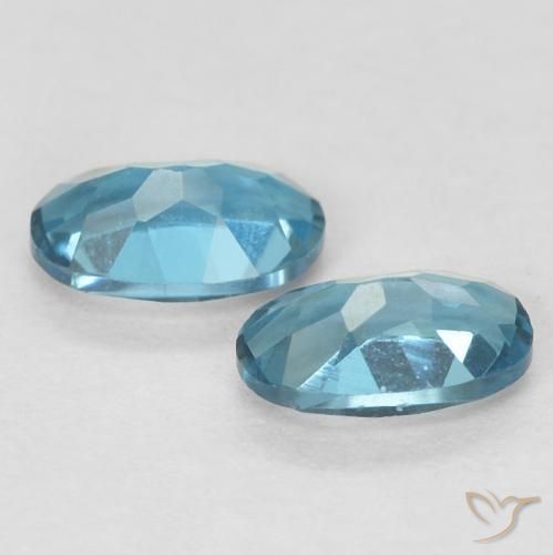 Topaz Gemstones in 5.1 x 3.2 mm Size for Sale, Topaz Stones in London Blue Color