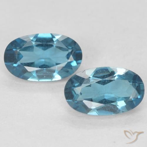 0.59ctw Natural London Blue Topaz, Oval, VVS-VS