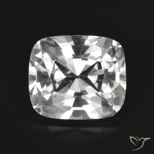 3.81ct Natural Clear White Topaz, Cushion, VVS-VS
