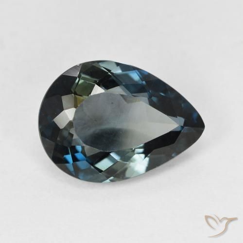 4.54 ct Blue Topaz Stone, Natural Topaz in Pear Facet Shape for Sale