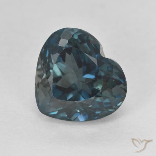 4.36ct Natural London Blue Topaz, Heart, VVS-VS