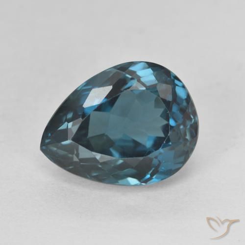 5.89ct Natural London Blue Topaz, Pear Shape, VVS-VS