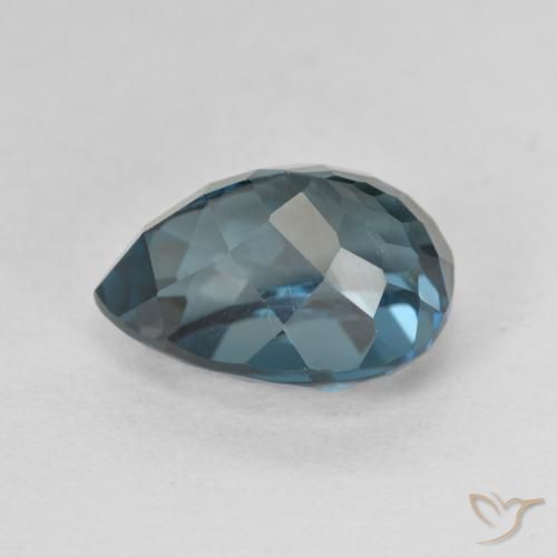 Topaz Gemstone in 11.8 x 9.1 mm Size for Sale, Topaz Stone in London Blue Color