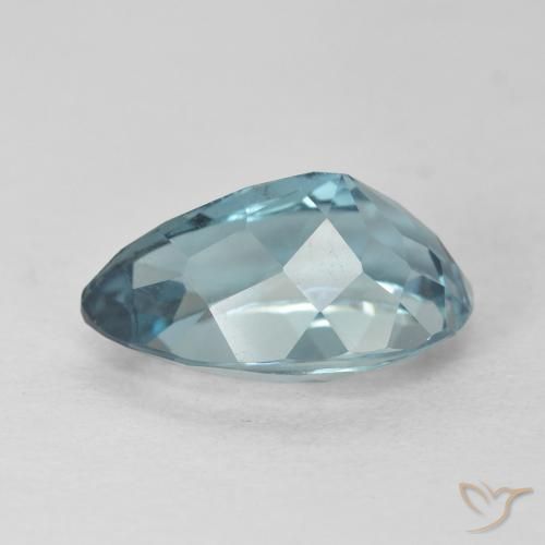 Topaz Gemstone in 12.6 x 8.1 mm Size for Sale, Topaz Stone in London Blue Color