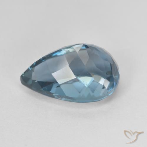 Topaz Gemstone in 12 x 8.3 mm Size for Sale, Topaz Stone in London Blue Color