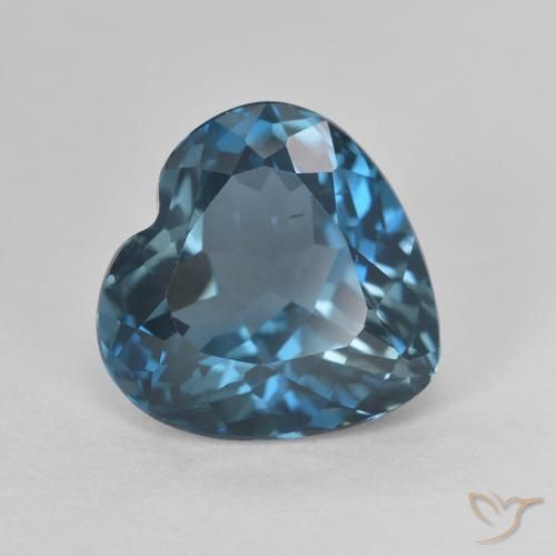 4.74ct Natural London Blue Topaz, Heart, VVS-VS