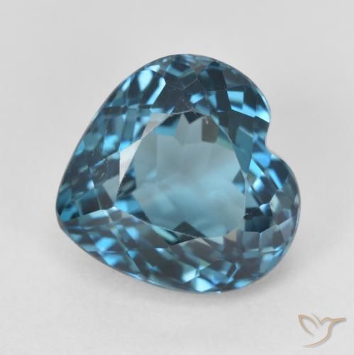 5.23ct Natural London Blue Topaz, Heart, VS