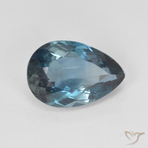 4.92 ct Blue Topaz Stone, Natural Topaz in Pear Facet Shape for Sale