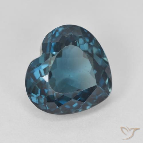 4.73 ct Blue Topaz Stone, Natural Topaz in Heart Facet Shape for Sale