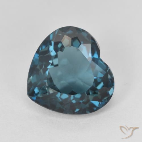 4.69ct Natural London Blue Topaz, Heart, VVS
