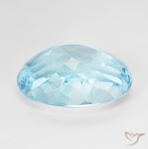Topaz Gemstone in 19.2 x 13.3 mm Size for Sale, Topaz Stone in Sky Blue Color