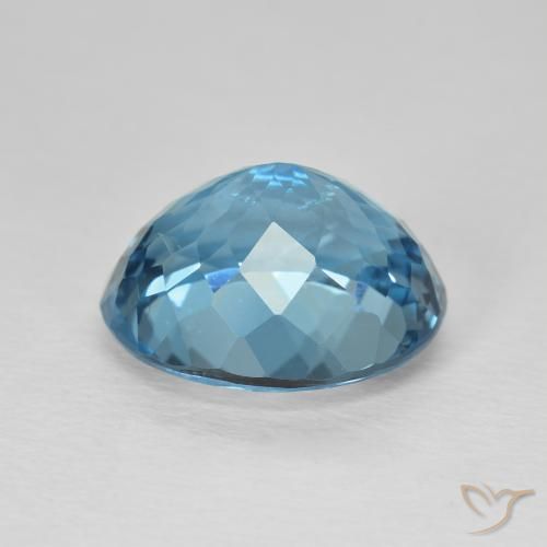 Topaz Gemstone in 13 x 11 mm (calibrated) Size for Sale, Topaz Stone in Swiss Blue Color