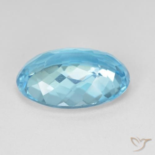 Topaz Gemstone in 16 x 12 mm (calibrated) Size for Sale, Topaz Stone in Swiss Blue Color