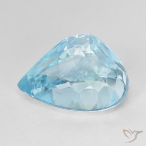 Topaz Gemstone in 16 x 12 mm (calibrated) Size for Sale, Topaz Stone in Sky Blue Color