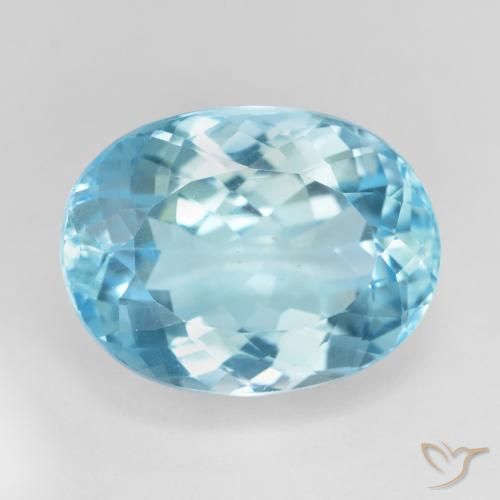 16.94ct Natural Sky Blue Topaz, Oval, VS