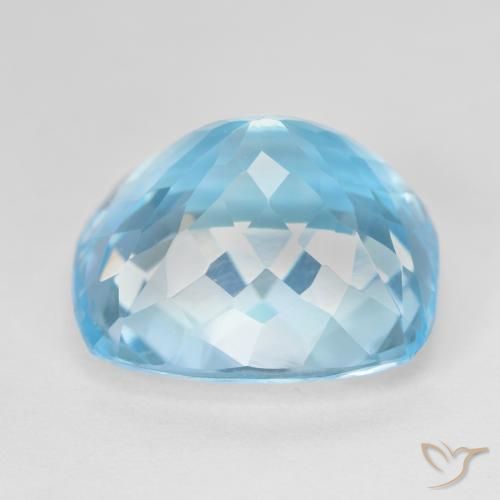 Topaz Gemstone in 16.9 x 14.9 mm Size for Sale, Topaz Stone in Sky Blue Color