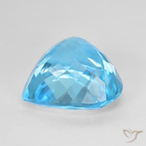 Topaz Gemstone in 14 x 14 mm (calibrated) Size for Sale, Topaz Stone in Swiss Blue Color