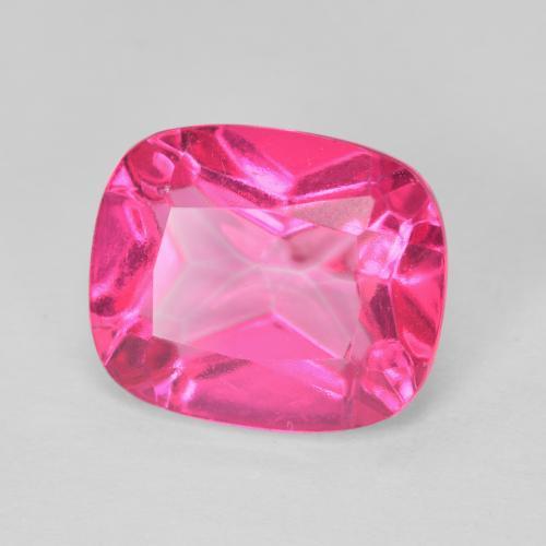 6.33 ct Pink Topaz Stone, Natural Topaz in Cushion-Cut Shape for Sale