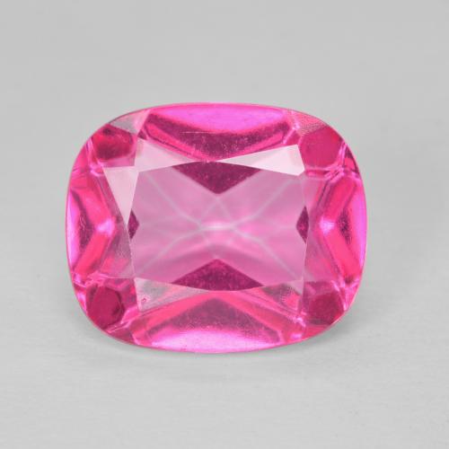 6.30ct Natural Hot Pink Topaz, Cushion, VVS