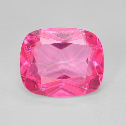 6.31ct Natural Deep Magenta Topaz, Cushion, VVS