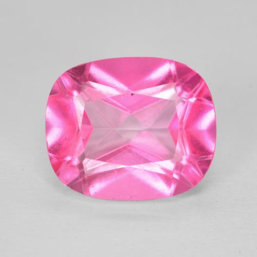 7.28 ct Pink Topaz Gemstone, Topaz Gem in Cushion-Cut Shape for Sale.