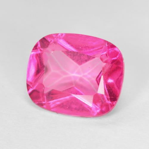 6.22 ct Pink Topaz Stone, Natural Topaz in Cushion-Cut Shape for Sale