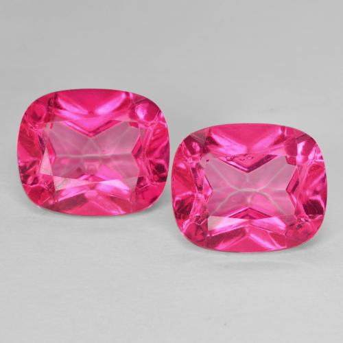 13.48ctw Natural Hot Pink Topaz, Cushion, VVS-VS