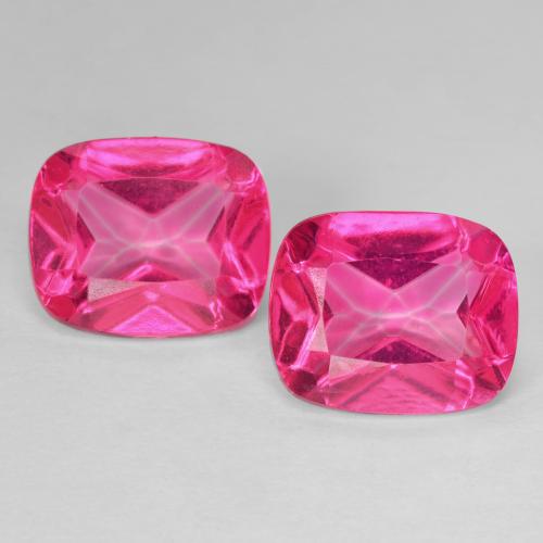 12.72ctw Natural Deep Magenta Topaz, Cushion, VVS