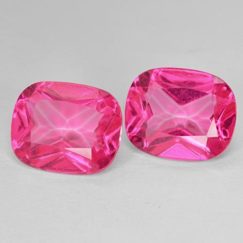 12.49 ctw Pink Topaz Stones, Natural Topaz in Cushion-Cut Shape for Sale