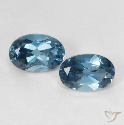 1.38ctw Natural London Blue Topaz, Oval, VVS