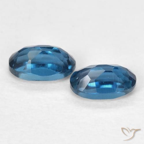 Topaz Gemstones in 5.2 x 3.2 mm Size for Sale, Topaz Stones in London Blue Color