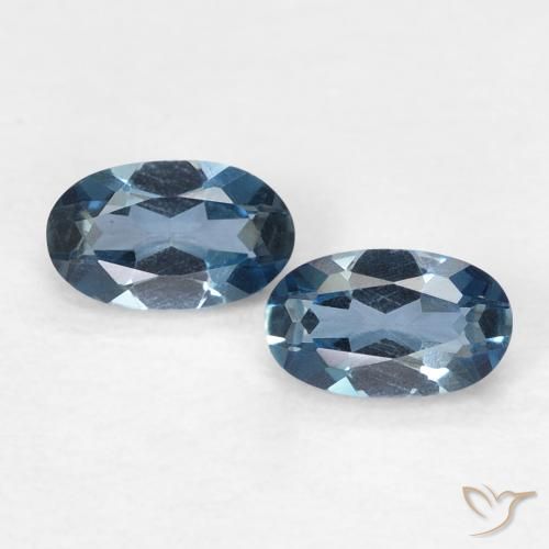 0.58ctw Natural London Blue Topaz, Oval, VVS
