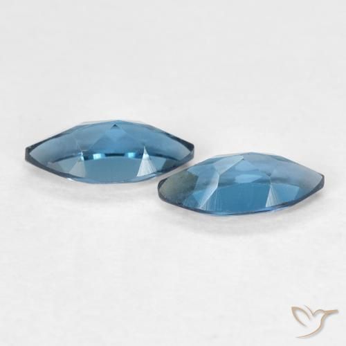 Topaz Gemstones in 7 x 3.5 mm (calibrated) Size for Sale, Topaz Stones in London Blue Color