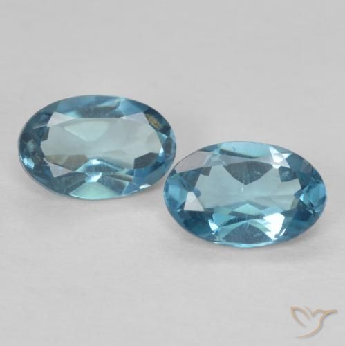 1.03ctw Natural London Blue Topaz, Oval, VVS-VS