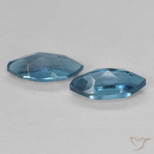 Topaz Gemstones in 7 x 3.5 mm (calibrated) Size for Sale, Topaz Stones in London Blue Color