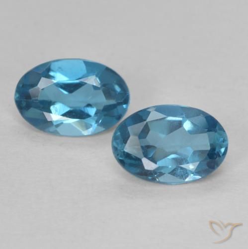 1.12ctw Natural London Blue Topaz, Oval, VVS-VS