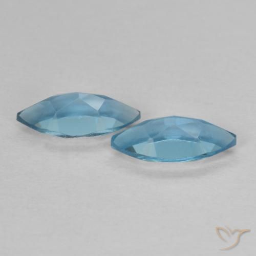 Topaz Gemstones in 7 x 3.5 mm (calibrated) Size for Sale, Topaz Stones in London Blue Color