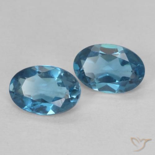 1.02ctw Natural London Blue Topaz, Oval, VVS-VS