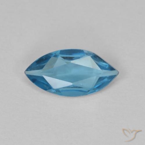 0.46ct Natural London Blue Topaz, Marquise, VVS, Photo A
