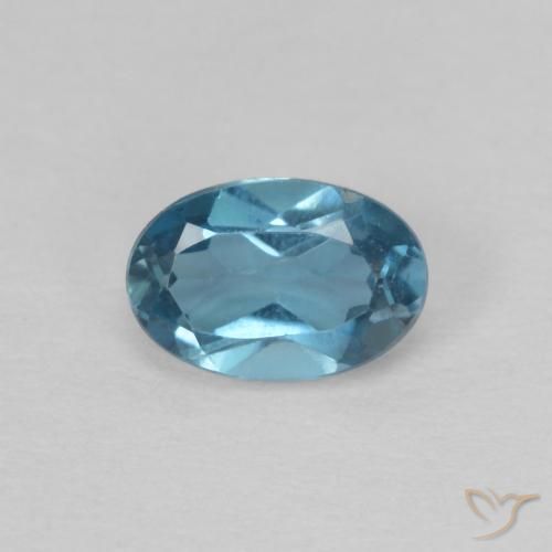 0.67ct Natural London Blue Topaz, Oval, VVS