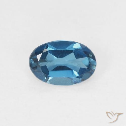 0.59ct Natural London Blue Topaz, Oval, VVS